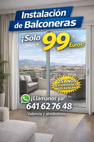 Balconeras 99€ Instalación Valencia