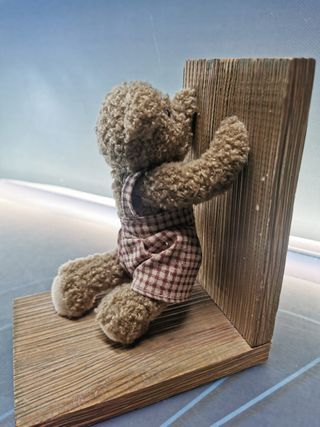 Soporte para libros, reposa libros, infantiles, de madera, ositos