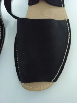 Sandalias Mayorquinas Negras Auténticas