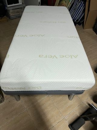 Somier articulado 90cm + Colchón