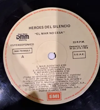 Vinilo LP Héroes del Silencio⁸