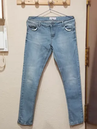 Pantalón vaquero mujer azul