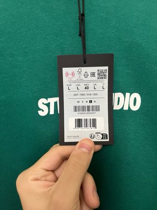 Sudadera STWD STUDIO verde con capucha