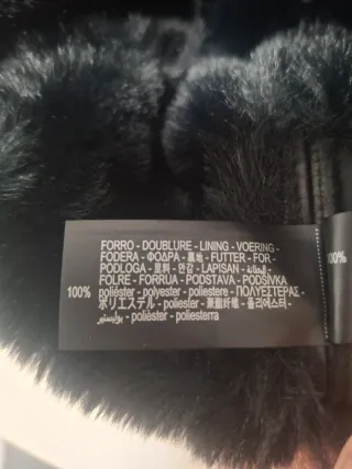 Gorro ruso Zara pelo negro