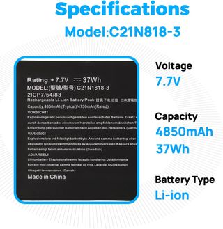 Aofonchy B21N1818 Batería 7.7V 37Wh ASUS VivoBook