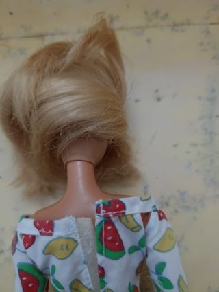 Muñeca Barbie 1998 Mattel con vestido de frutas