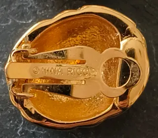 Pendientes clip Nina Ricci vintage