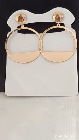 Orecchini cerchio vintage color oro