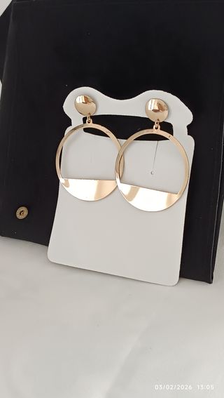 Orecchini cerchio vintage color oro