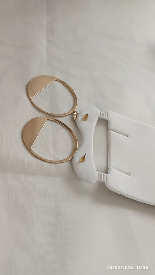 Orecchini cerchio vintage color oro