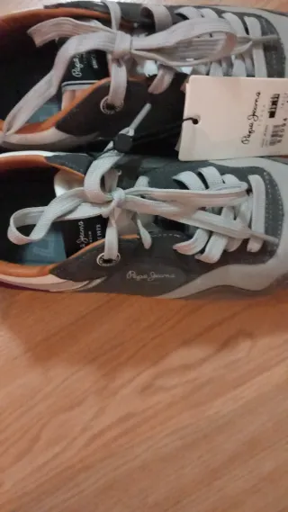 Zapatillas Pepe Jeans Talla 40 Gris Naranja
