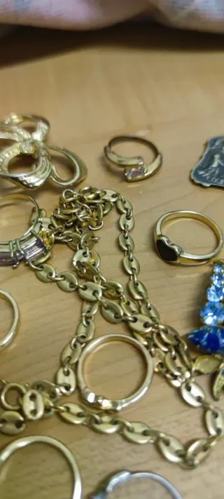 Lote Bisutería anillos broche colgantes