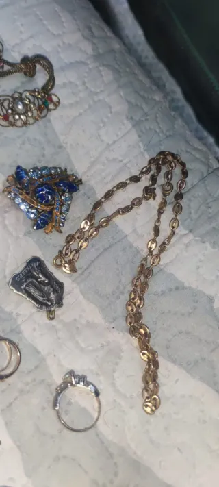 Lote Bisutería anillos broche colgantes