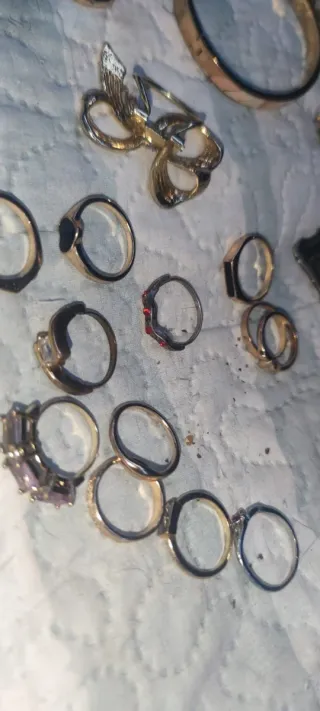 Lote Bisutería anillos broche colgantes