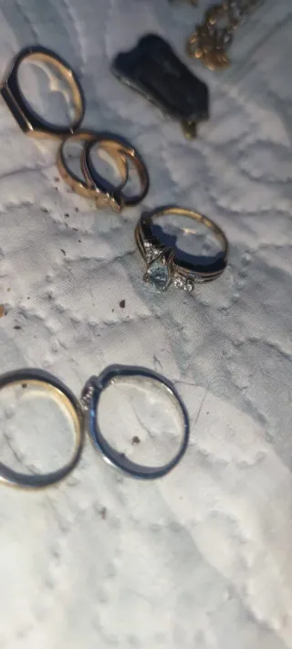 Lote Bisutería anillos broche colgantes