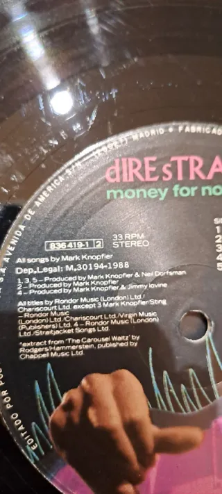 Vinilo Dire Straits -LP  Money for Nothing