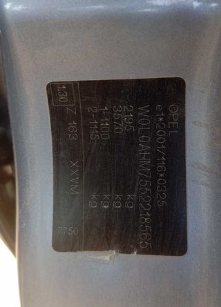 445592 7 j x 17 h2 et35 llanta opel zafira b cosmo