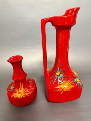 Coppia vasi ceramica anni '70 Bertoncello