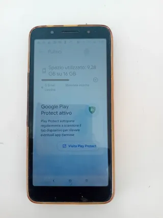 Alcatel nero con custodia