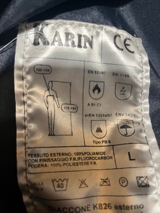 Giacca da lavoro blu e gialla