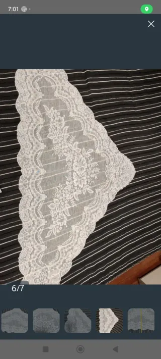 Mantilla fallera blanca