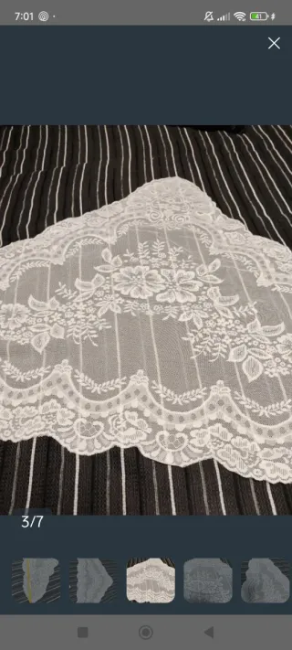 Mantilla fallera blanca