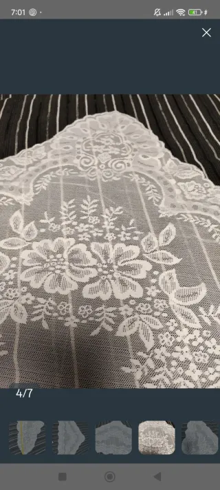 Mantilla fallera blanca