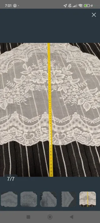 Mantilla fallera blanca