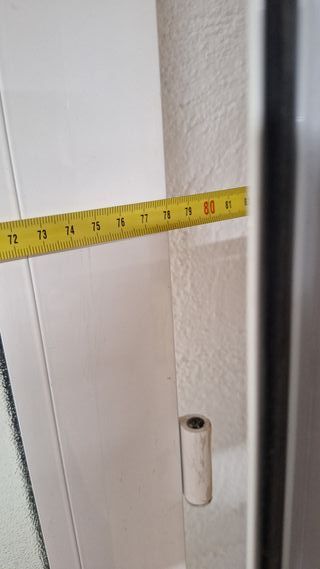 Puerta aluminio cristal con marco