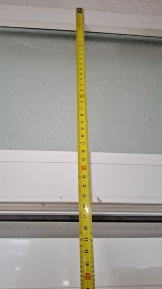 Puerta aluminio cristal con marco