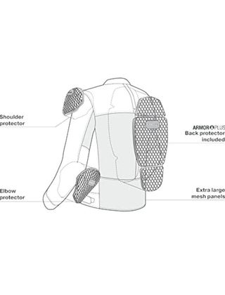 SHIMA Openair Chaqueta Moto Hombre AirForce Protec