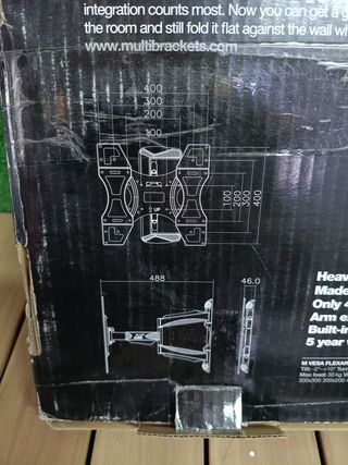 Soporte TV Multibrackets 50 Negro