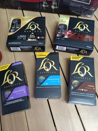 Cafetera L'Or Barista Sunset Rubis Philips Roja