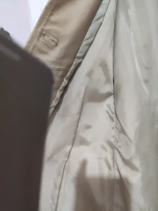 Giacca in vera pelle vintage beige