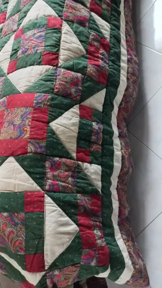 Copriletto matrimoniale Patchwork Reversibile