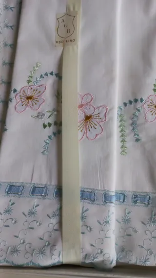 Corredo lenzuola Uso lino 018 raro