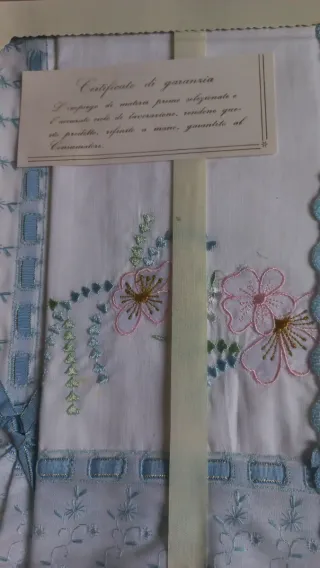 Corredo lenzuola Uso lino 018 raro