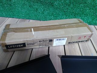 SONGMICS Estantes de Pared Metálicos Negro