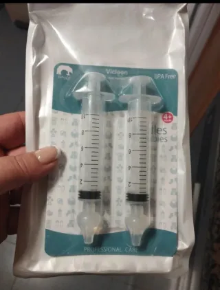 2 Jeringas Dosificadoras Bebé Vicioan BPA Free