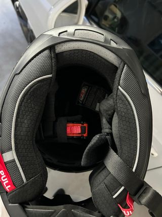 Casco Moto NZI Azul y Naranja