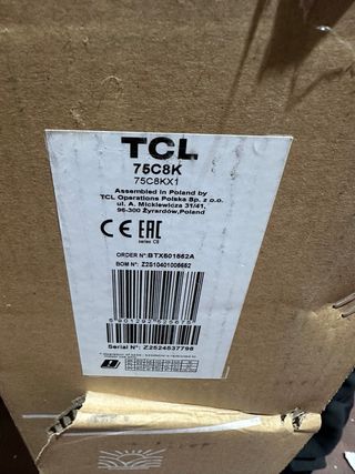 TV TCL 75 QD-Mini LED 4K HDR