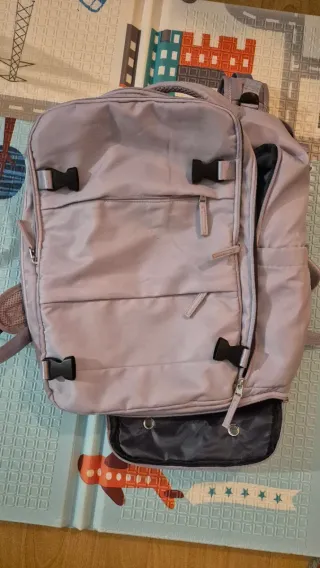 Mochila de cabina gris/morada