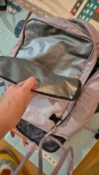 Mochila de cabina gris/morada