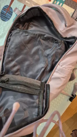 Mochila de cabina gris/morada