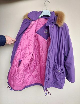 Giacca vintage taglia L colore viola