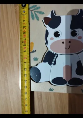 Puzzle Madera Vaca Bebé