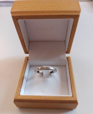 Anillo Oro Blanco y Brillantes VASARI