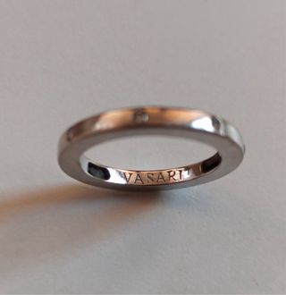 Anillo Oro Blanco y Brillantes VASARI