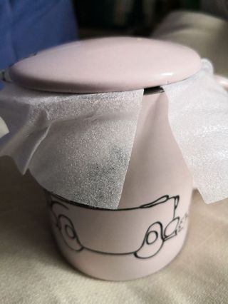 Taza Contigo al fin del mundo, de color rosa