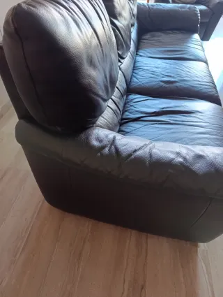 Sofá 3 plazas piel Italsofa marrón